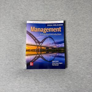 Management: A Practical Introduction 2024 Release Textbook